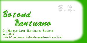 botond mantuano business card